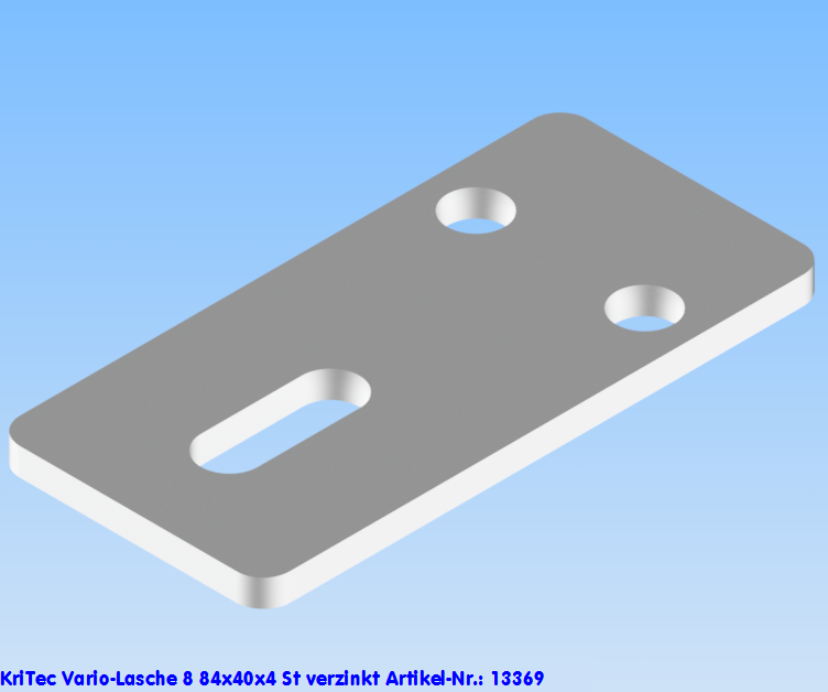 KriTec Vario-Lasche 8 84x40x4 St verzinkt