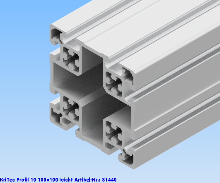 KriTec Profil 10 100x100 leicht