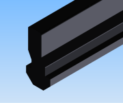 KriTec Führungsleiste 8 gekröpft