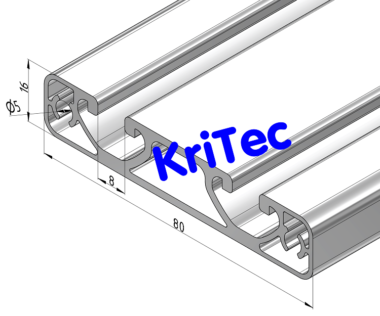 KriTec Profil 8 80x16 Eco