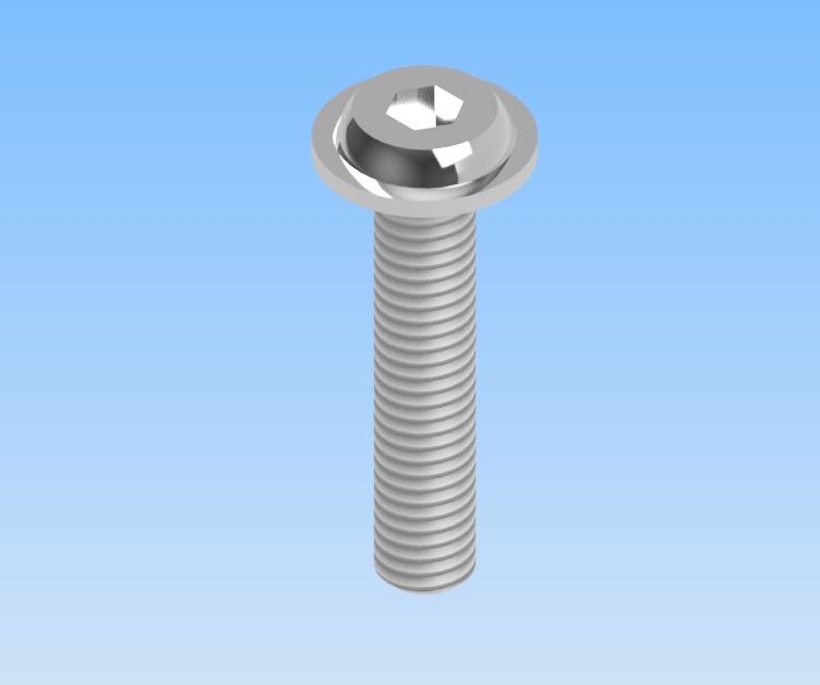 KriTec Linsenflanschkopfschrauben verzinkt