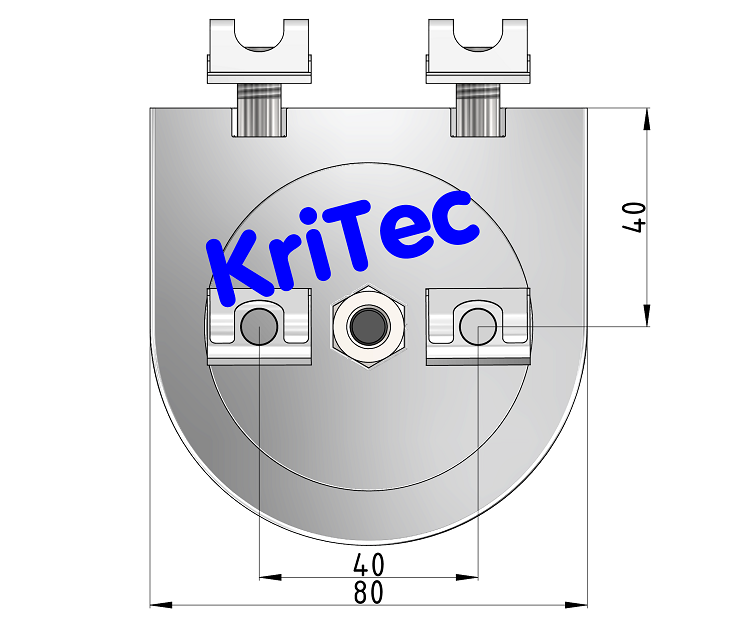KriTec Winkelfeststellung 10 80x40 inkl. Befestigungssatz