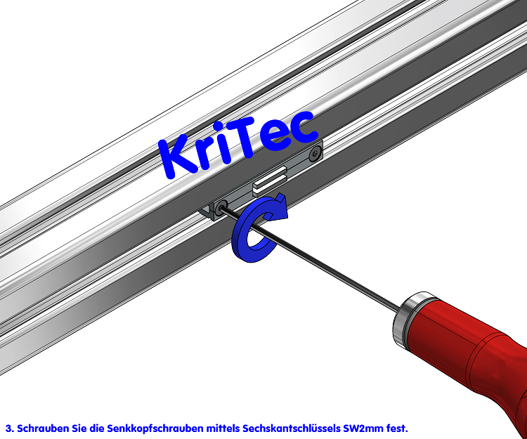 KriTec Magnethalter 8, grau ähnlich RAL 7042