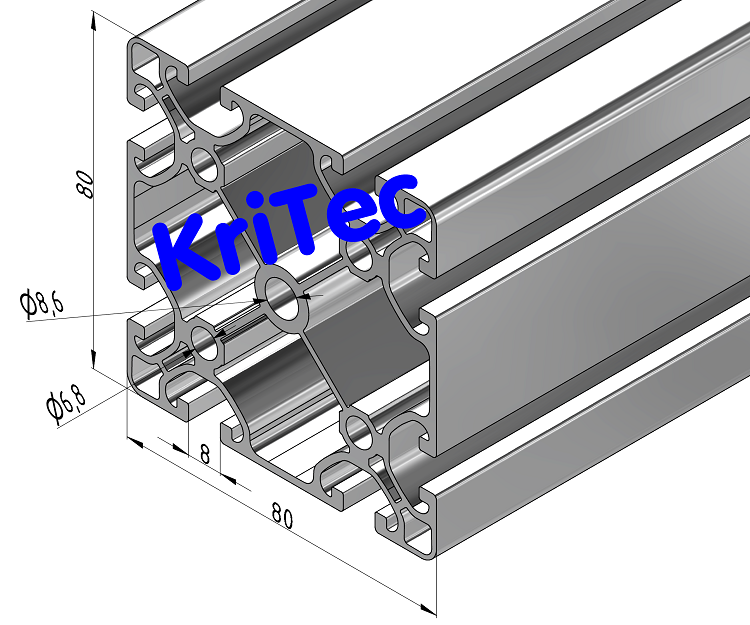 KriTec Profil 8 80x80 Eco