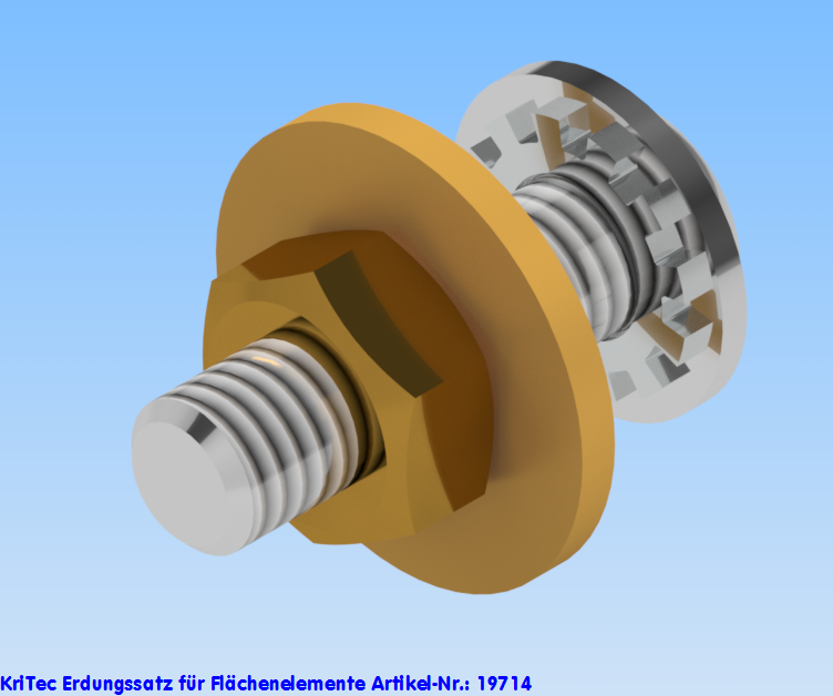 KriTec Erdungssatz für Flächenelemente