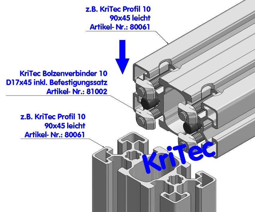 KriTec Profil 10 90x45 leicht