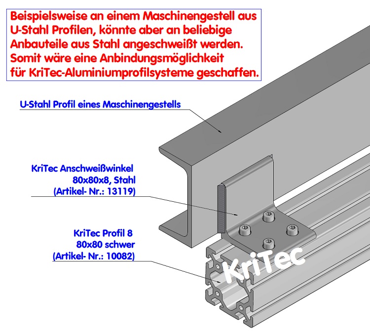 KriTec Profil 8 80x80 schwer