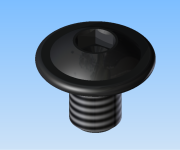 KriTec Linsenflanschkopfschraube Zink-Nickel schwarz