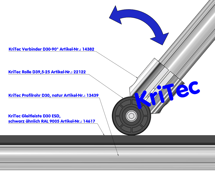 KriTec Rolle D39,5-25