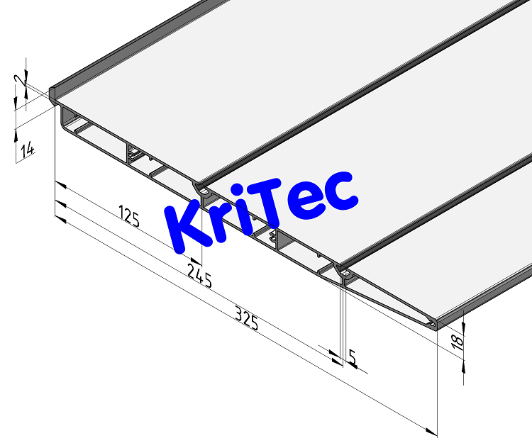 KriTec Regalbodenprofil 8 320