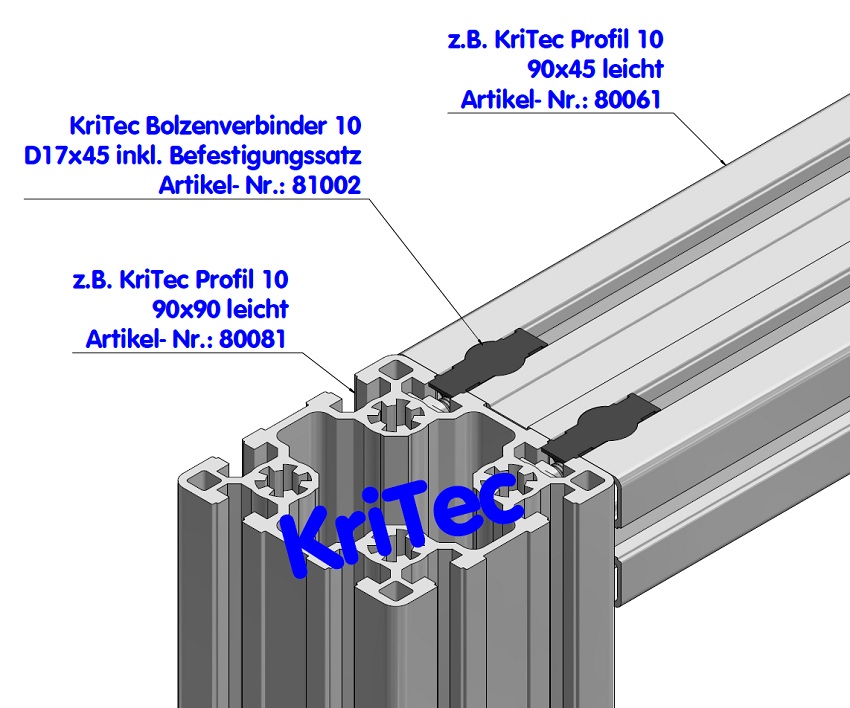 KriTec Profil 10 90x45 leicht