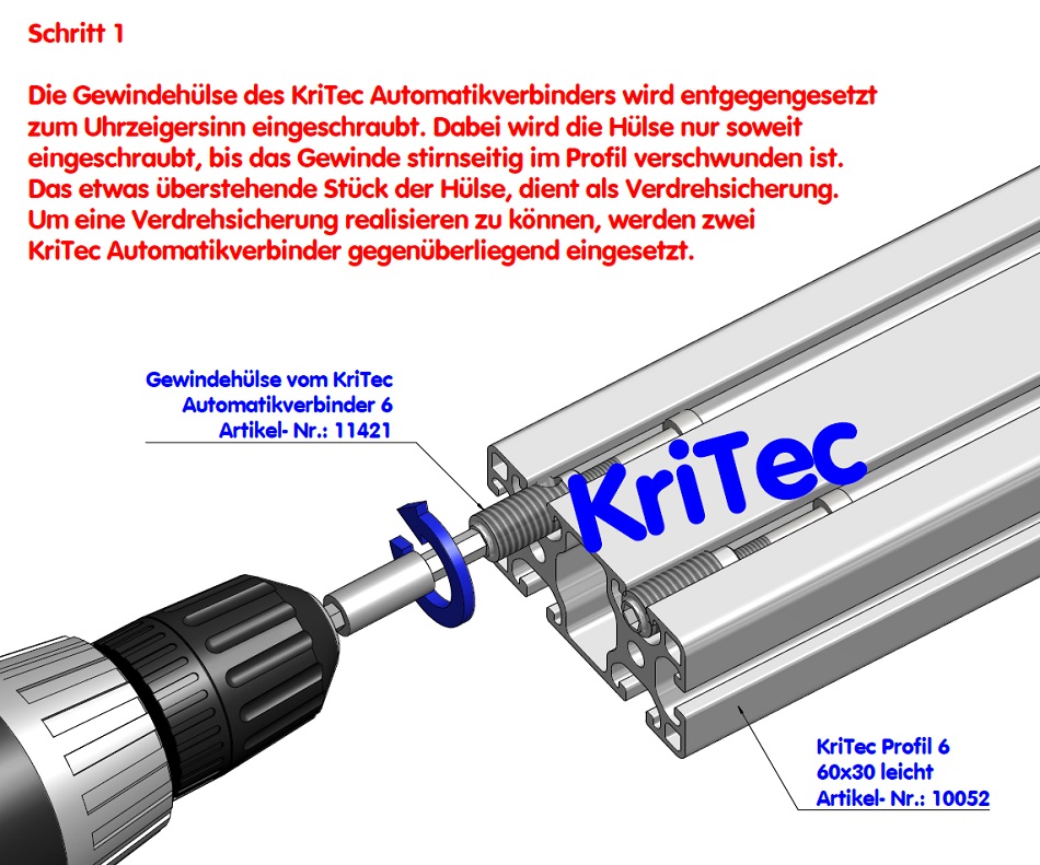 KriTec Profil 6 60x30 leicht