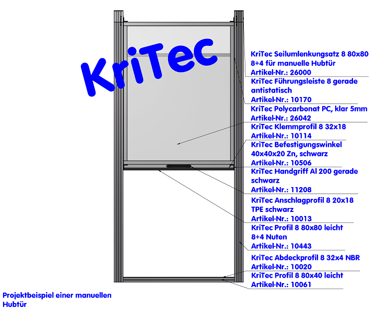KriTec Seiladapter VA M8 für Seil D3mm