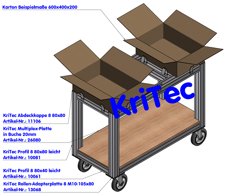 KriTec Zentrierhilfe 8 Raster 40, VA
