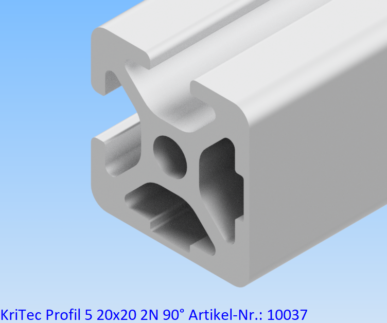 KriTec Profil 5 20x20 2N 90°