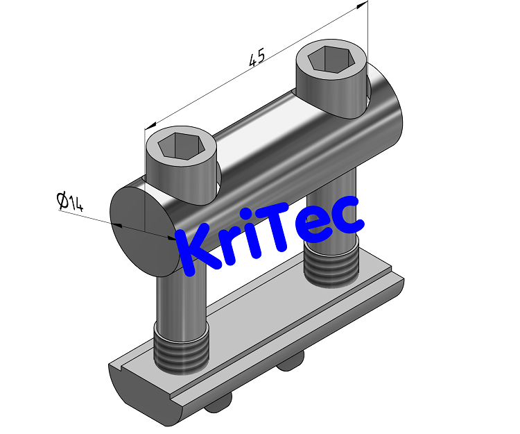 KriTec Bolzenverbindungssatz 10 D14x45