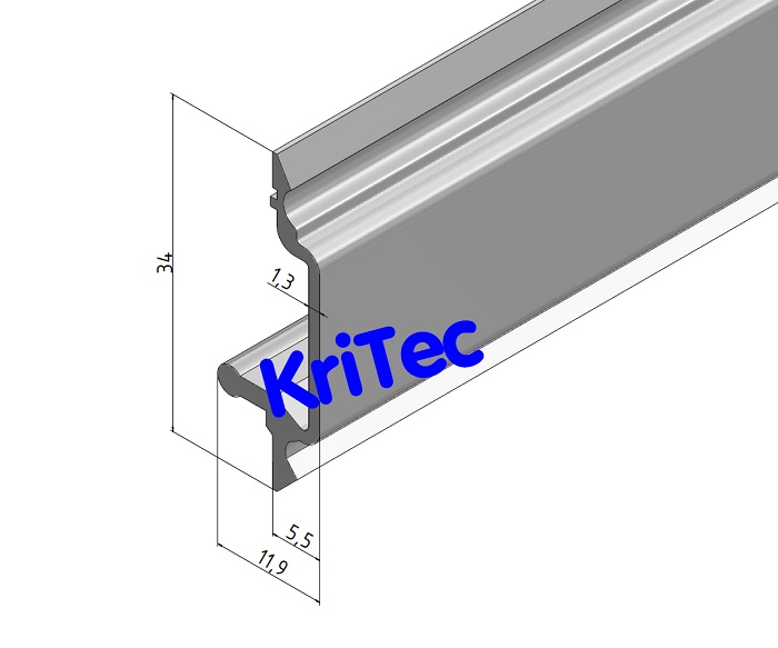 KriTec Kabelkanal-Wandprofil 40