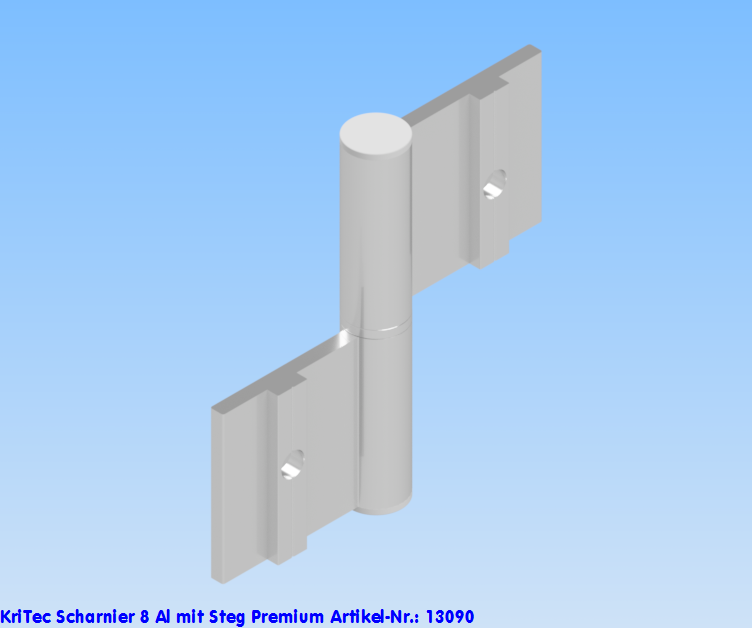 KriTec Scharnier 8 Al mit Steg Premium