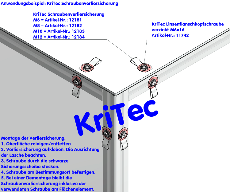 KriTec Schraubenverliersicherungen