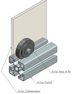 KriTec Rolle 10 PA Ø47