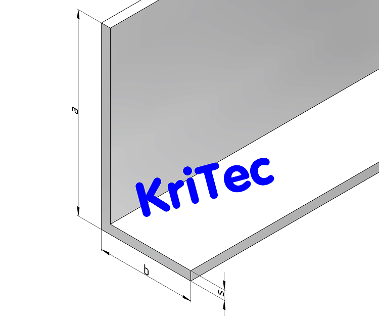 Aluminium-Winkelstangen ungleichschenklig
