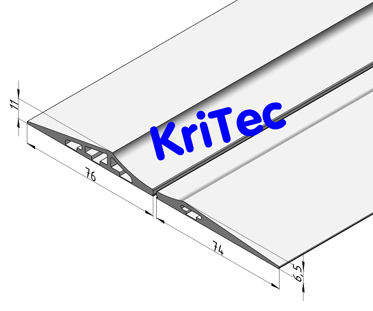 KriTec Parkschiene flach/ hoch 1.200mm