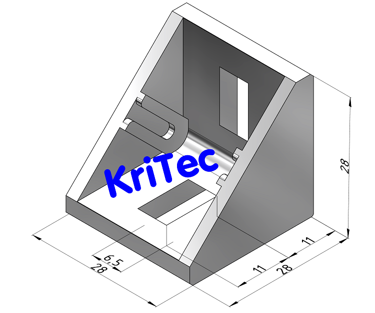 KriTec Winkel 6 30x30x30 Zn Standard