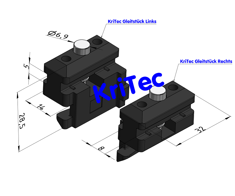 KriTec Schiebetüren-Führungssatz 8/8