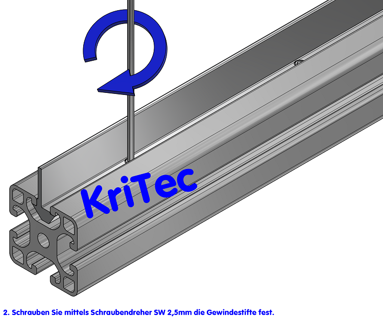KriTec Winkelleiste 8 Al 16 M5, natur