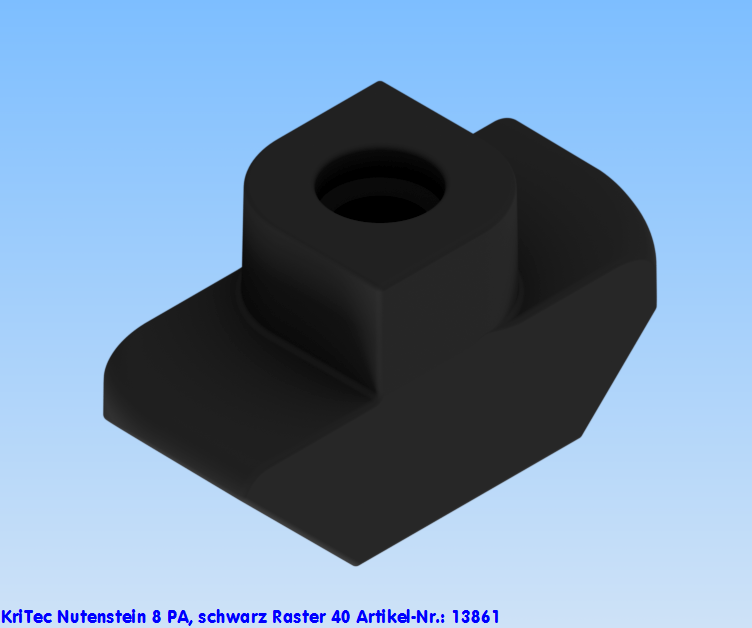 KriTec Nutenstein 8 PA, schwarz