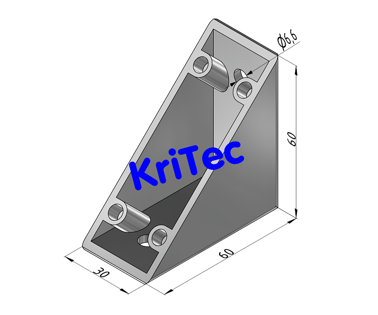 KriTec Winkel 6 60x60x30 Zn Softline