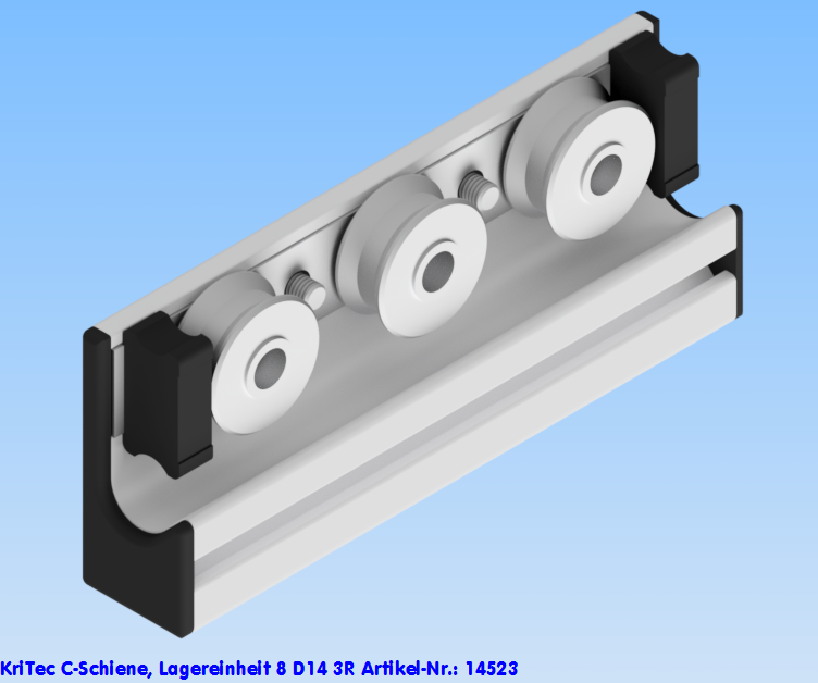KriTec C-Schiene, Lagereinheit 8 D14 3R