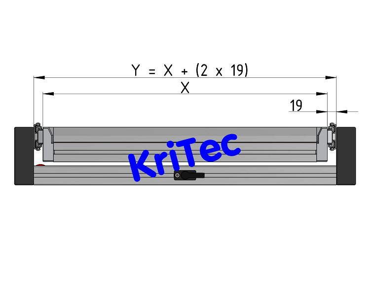 KriTec Schwerlastauszug TS 1605319-900mm