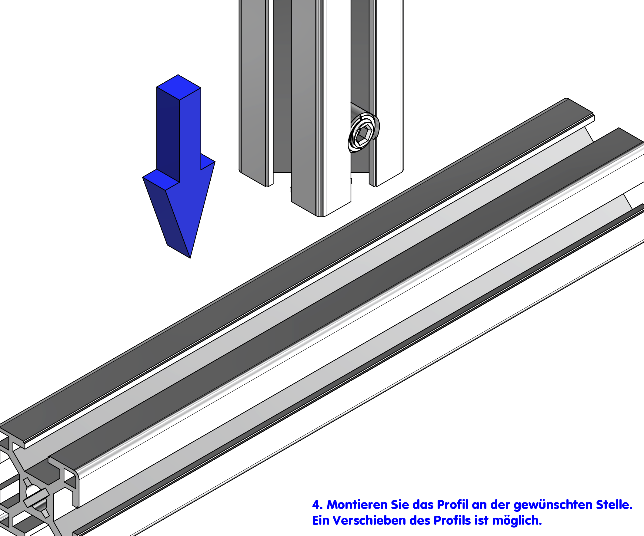 KriTec Schnellspannverbinder 90° 8 Raster 30