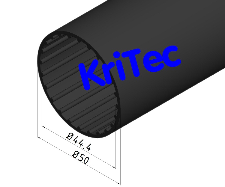 KriTec Rohr D50 Kunststoff für Transportrolle TR50 Lagersatz