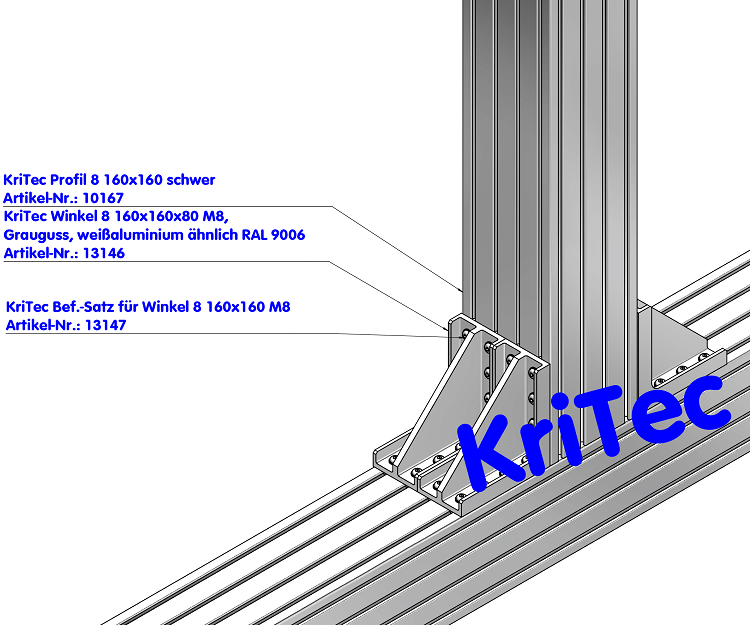 KriTec Profil 8 160x160 schwer