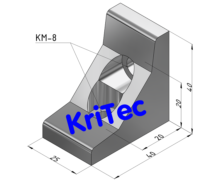 KriTec Winkel 10 40x40x25