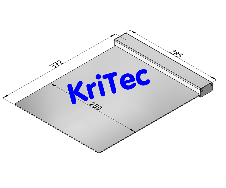 KriTec Klemmbrett 372 x 280mm für DIN A4