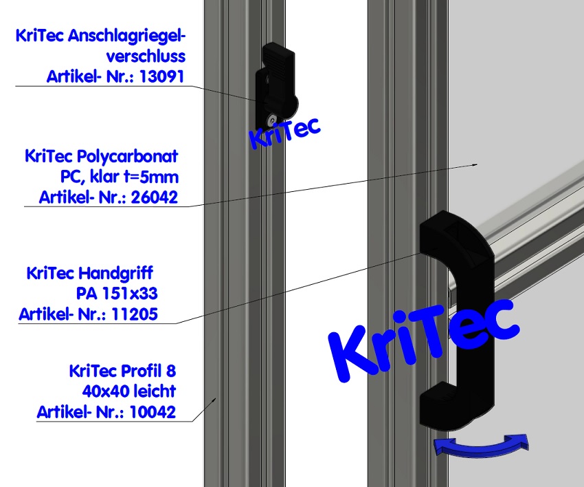 KriTec Anschlagriegelverschluss