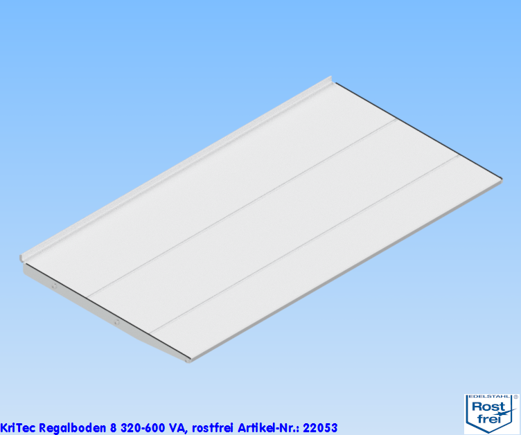 KriTec Regalboden 8 320-600 VA, rostfrei