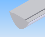 KriTec Profilstab 12 St mit Steg einschwenkbar