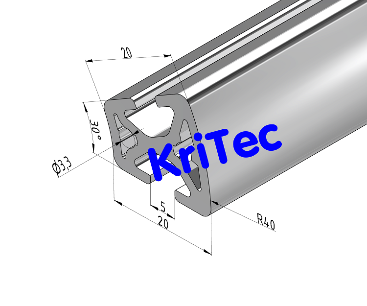 KriTec Profil 5 R20/40-30°