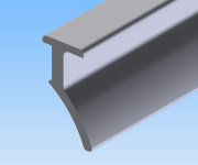 KriTec Dichtprofil 8 Raster 40, 4-6mm, grau