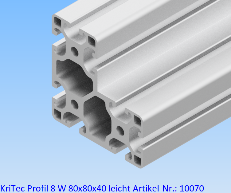 KriTec Winkelprofil 8 W80x80x40 leicht