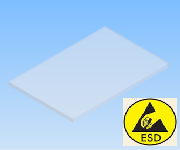 KriTec Polycarbonat PC, klar antistatisch