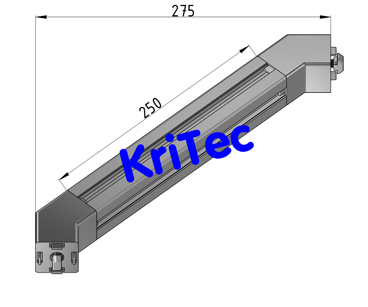 KriTec Diagonalstrebe 10 40x40-45° - 250mm