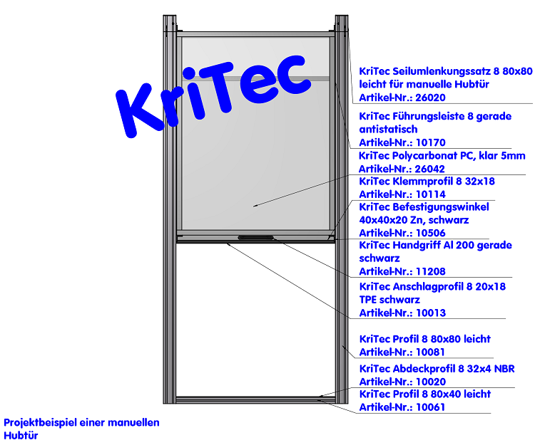 KriTec Profil 8 80x80 leicht