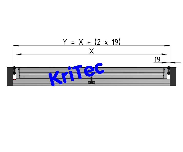 KriTec Schwerlastauszug 1755719-600mm