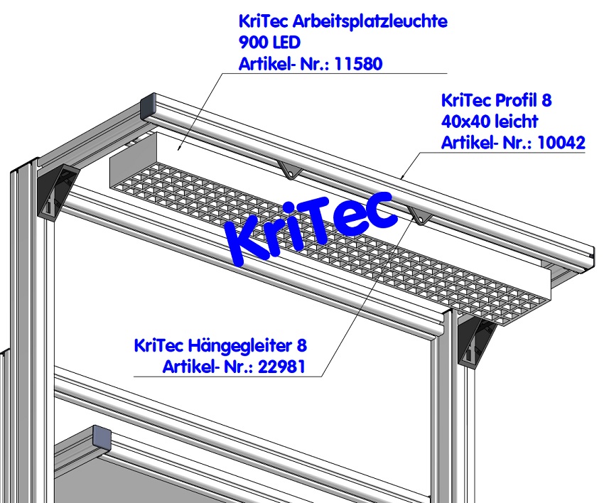 KriTec Profil 8 40x40 leicht