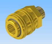KriTec Einhandkupplung NW 7,2 Außengewinde 3/8"